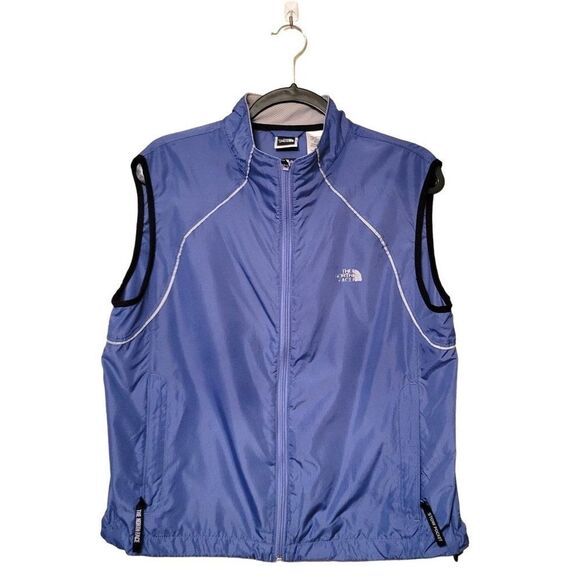The Northface Womens Vest Blue L  Full Zip Up Mesh Back Sleeveless - Picture 1 of 10